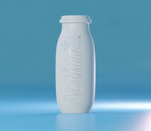 Eine Actimel-Flasche