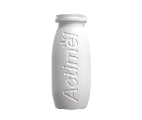 Une bouteille Actimel