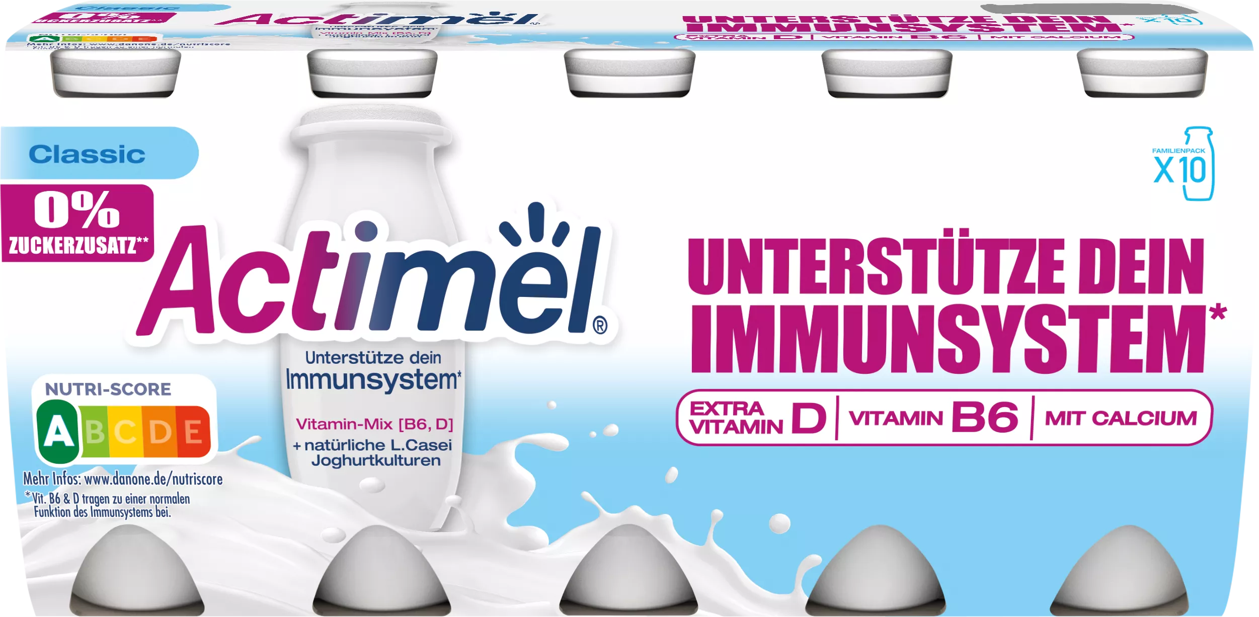 Actimel Classic 0% Pack x10