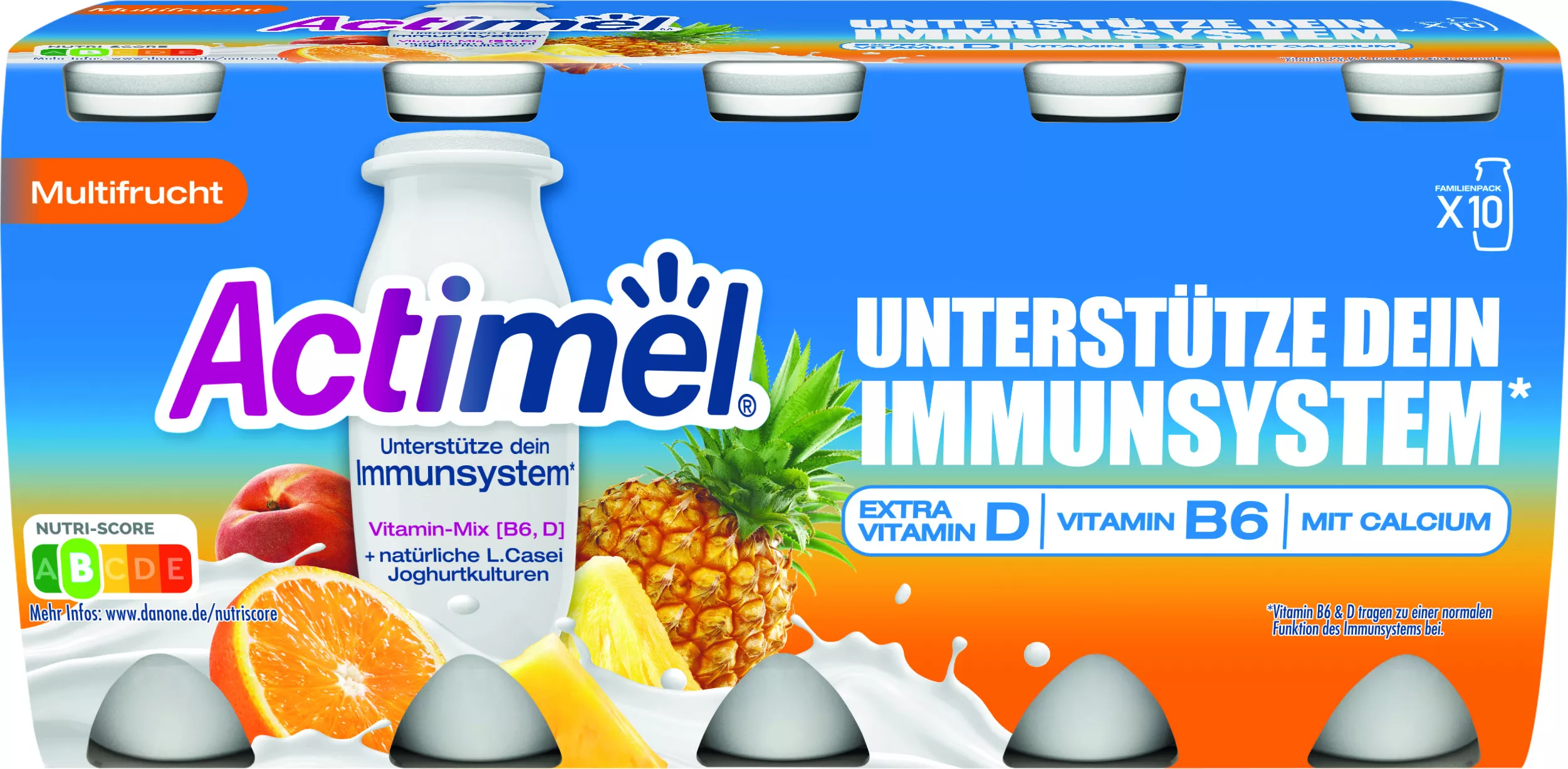 Actimel Multifruit Pack x10