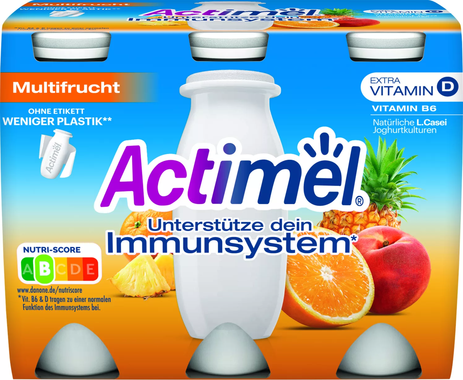 Actimel Multifruit Pack x6